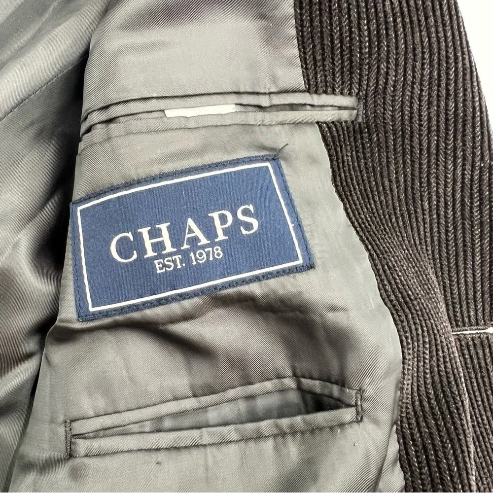 Chaps men's brown corduroy blazer/ sports coat‎  sz38R.  100% cotton.
